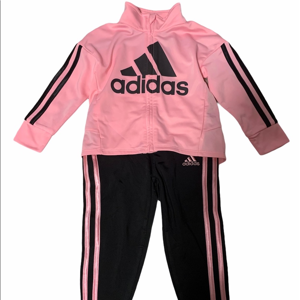 Pink Adidas Track Suit